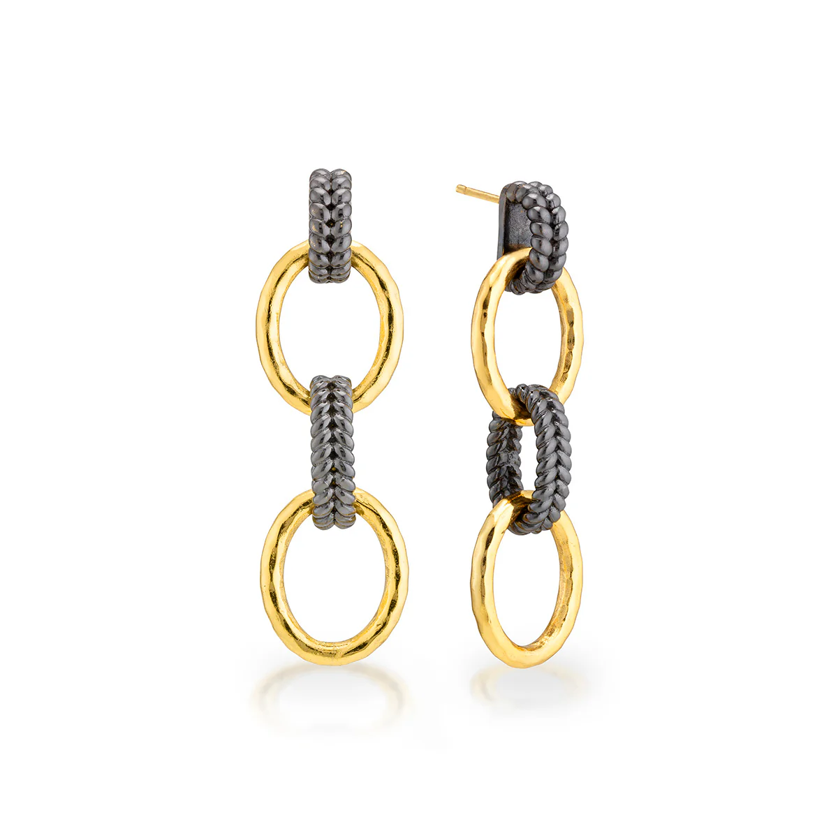 Cleopatra Regal Double Link Earrings - Image 3
