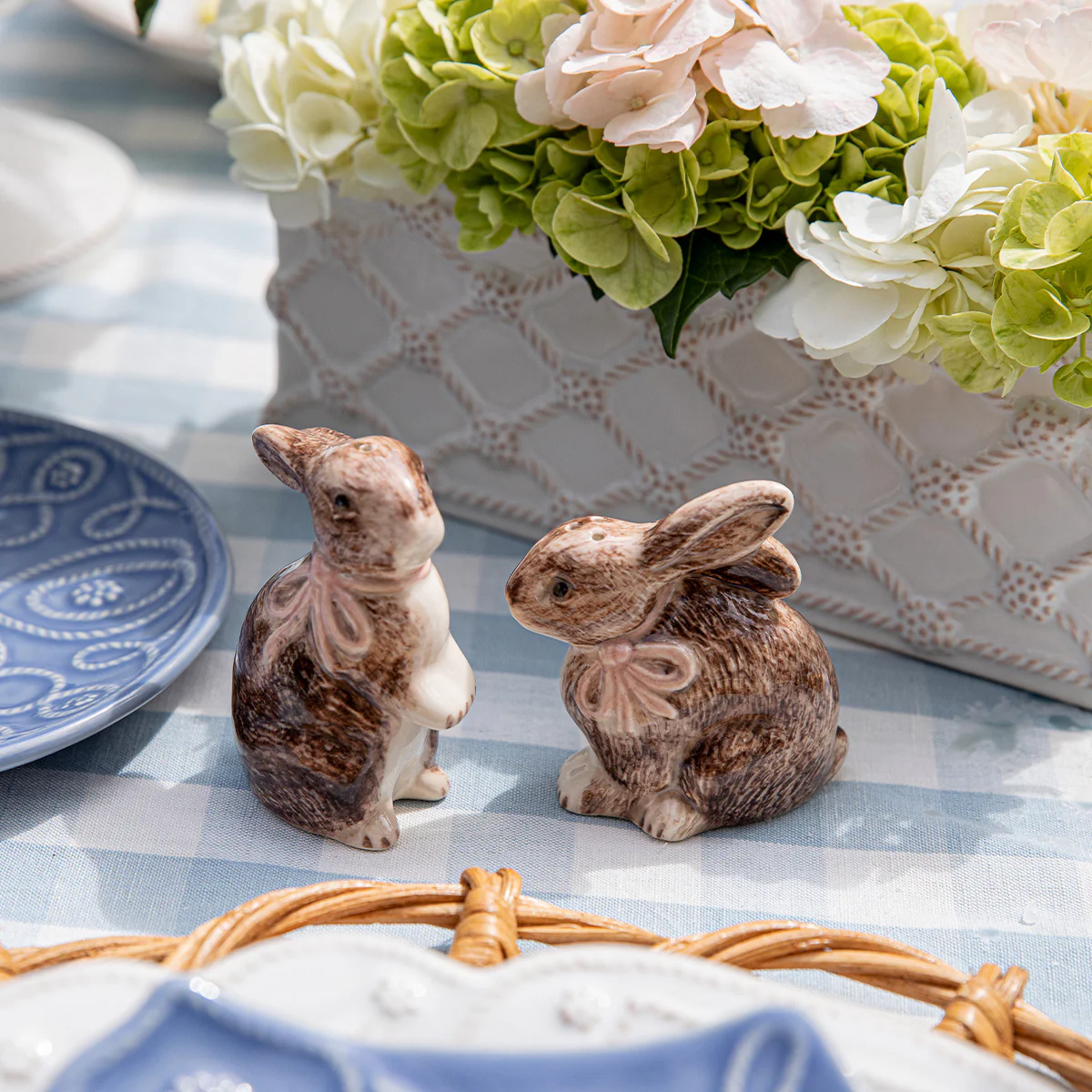 Clever Creatures Bunny Salt and Pepper Set/2pc - Napoleon & Josephine - Multi - Image 4