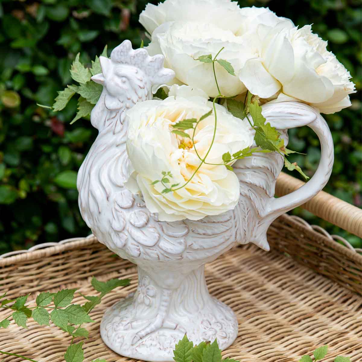 Clever Creatures Ceramic Rooster Pitcher - Image 4