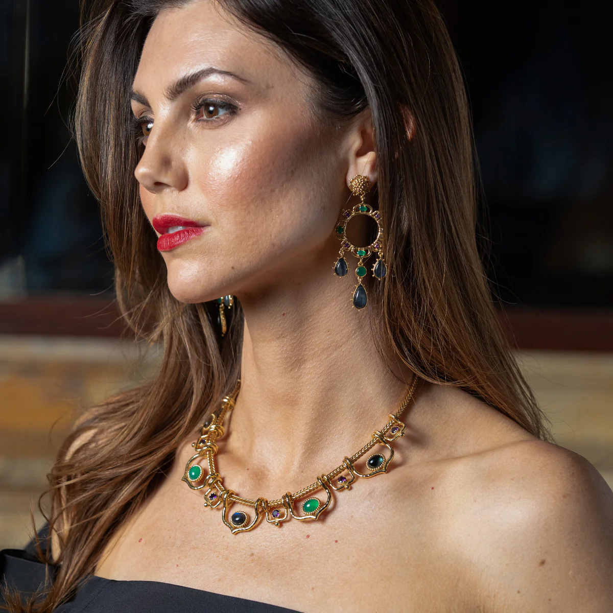 Contessa Belle Nuit Necklace, 16"+2" - Multi - Image 5