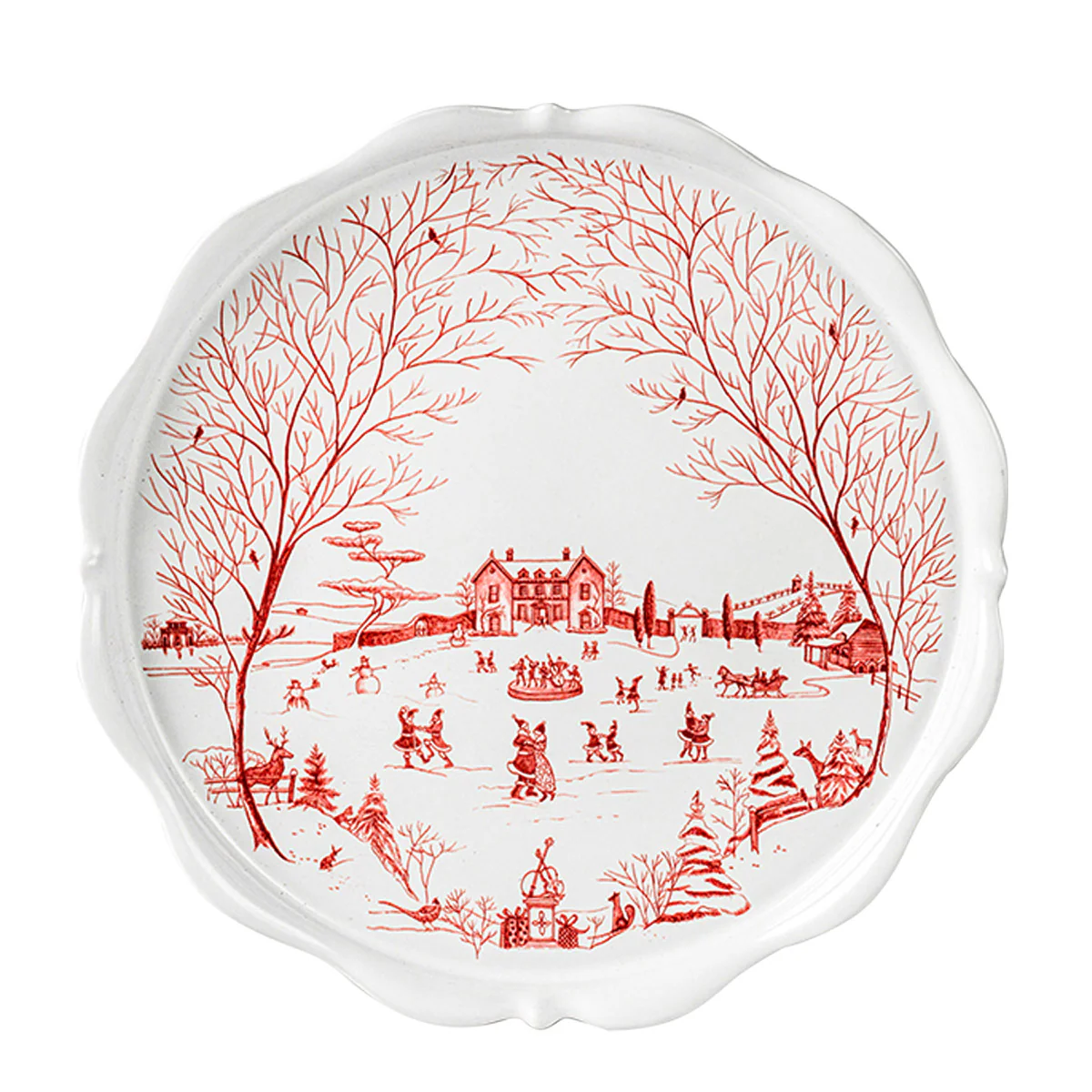 Country Estate Winter Frolic Cake Stand - Image 2