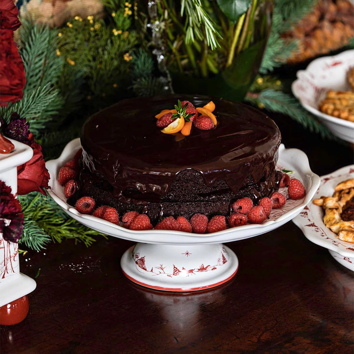 Country Estate Winter Frolic Cake Stand - Image 4