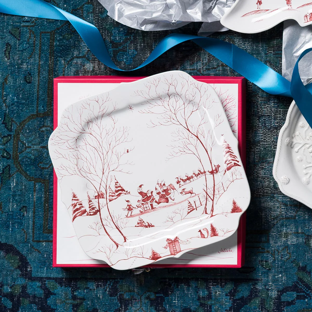Country Estate Winter Frolic 12" Cookie Tray - Image 3
