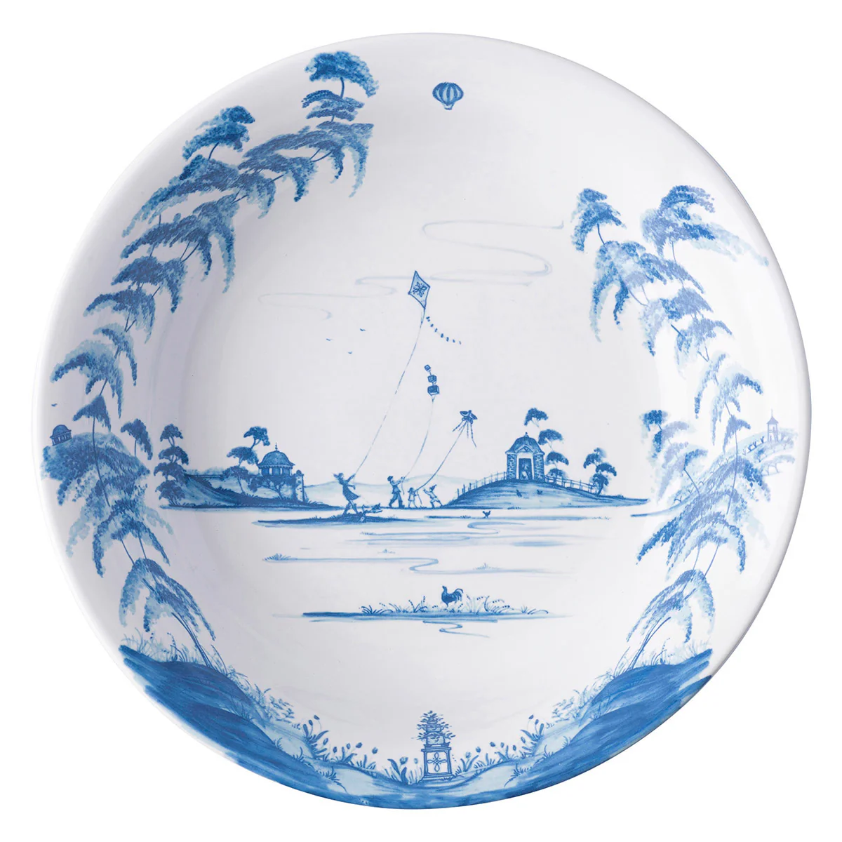 Country Estate 13" Serving Bowl - Delft Blue - Image 4