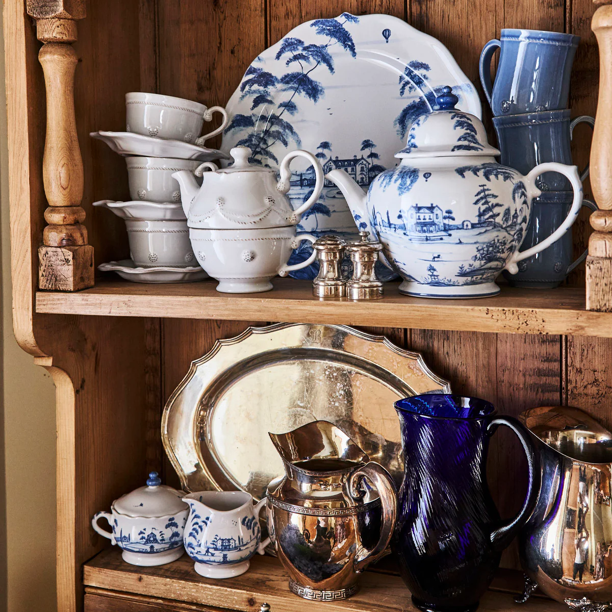 Country Estate Sugar Bowl with Lid- Delft Blue - Image 5