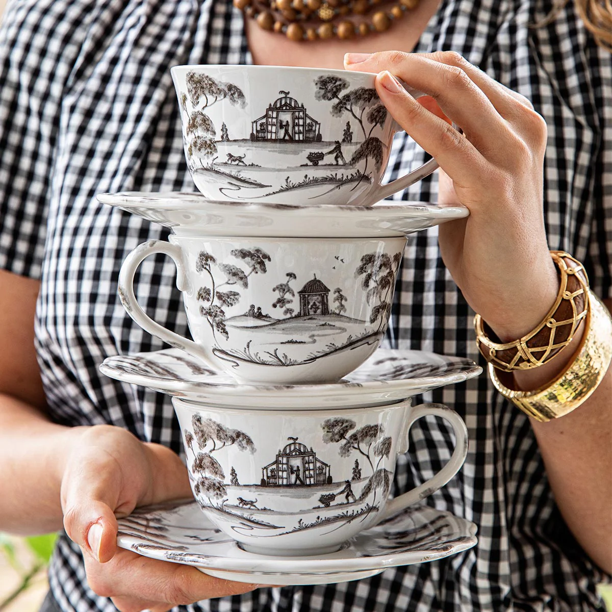 Country Estate Teacup - Flint Grey - Image 5