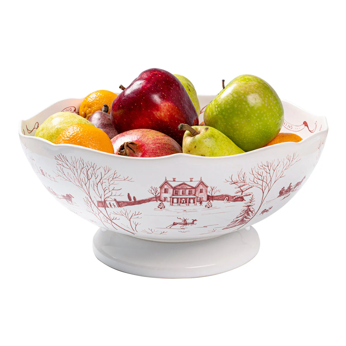 Country Estate Winter Frolic 13" Centerpiece Bowl - Image 2