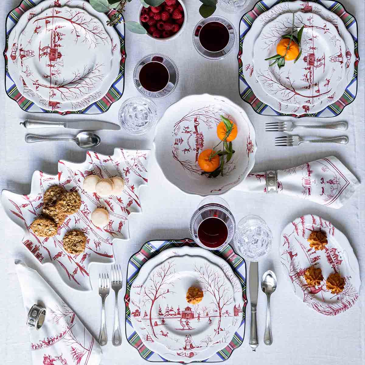 Country Estate Winter Frolic 13" Centerpiece Bowl - Image 6