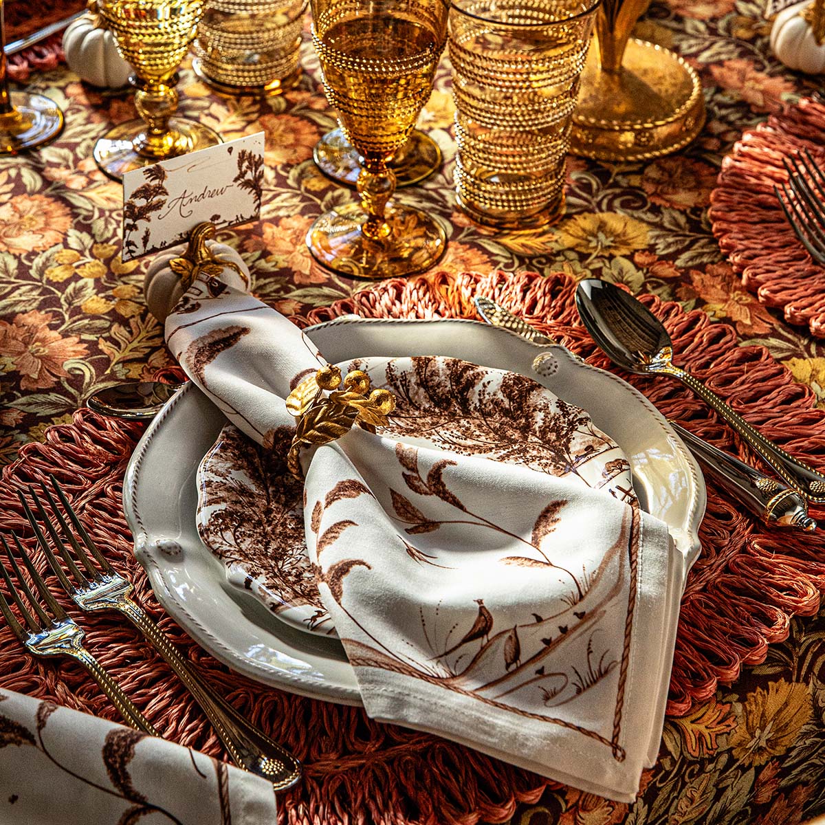 Country Estate Harvest Napkin Set/4 - Image 4