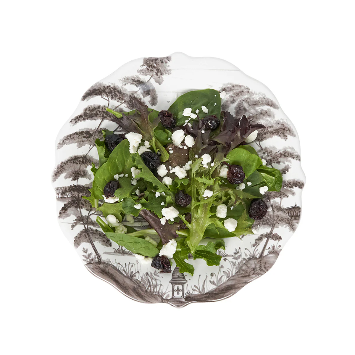 Country Estate Party Plate Assorted Set/4 - Flint Grey - Image 3