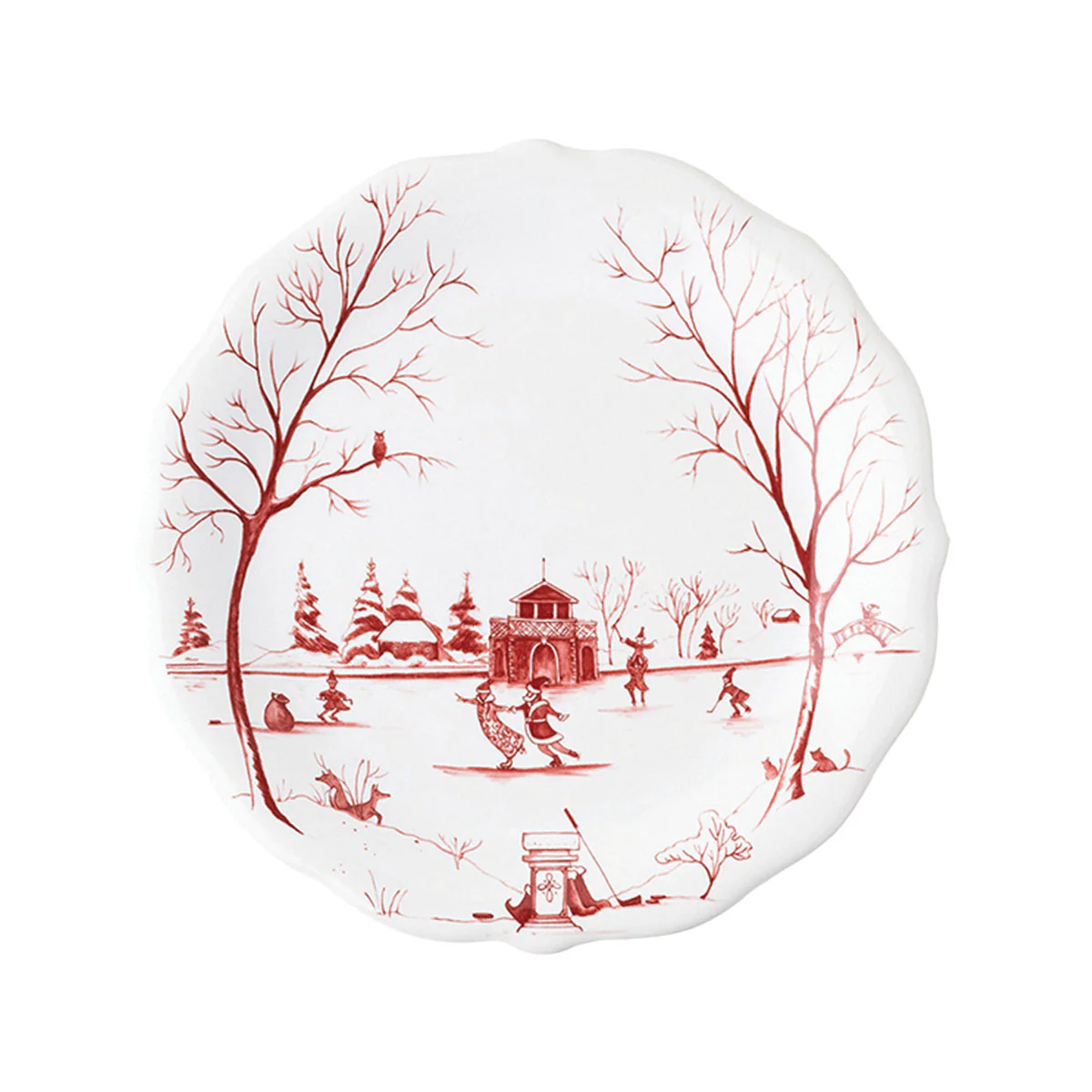 Country Estate Winter Frolic Party Plate Assorted Set/4 - Image 5