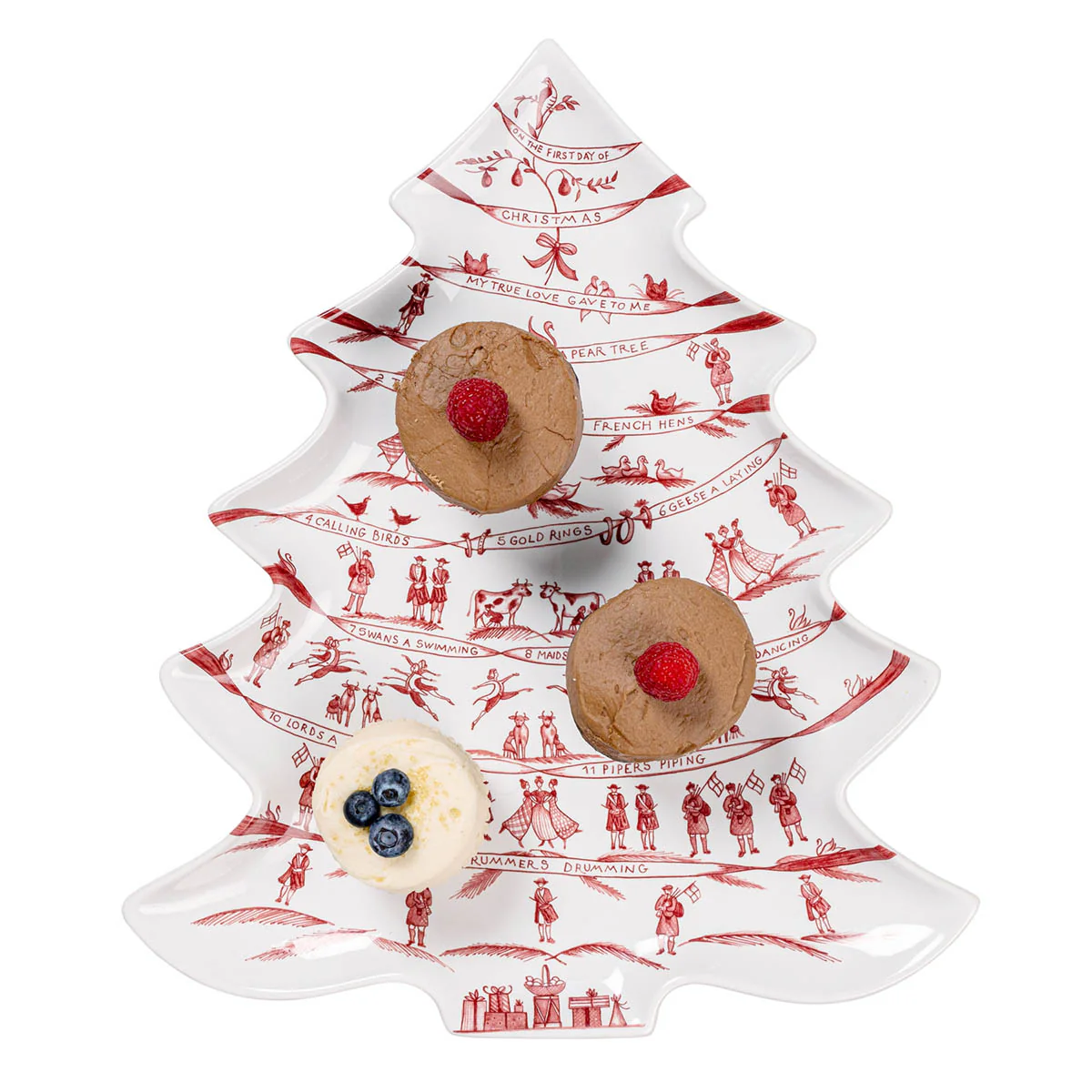 Country Estate Winter Frolic 15" Tree Platter - Image 2