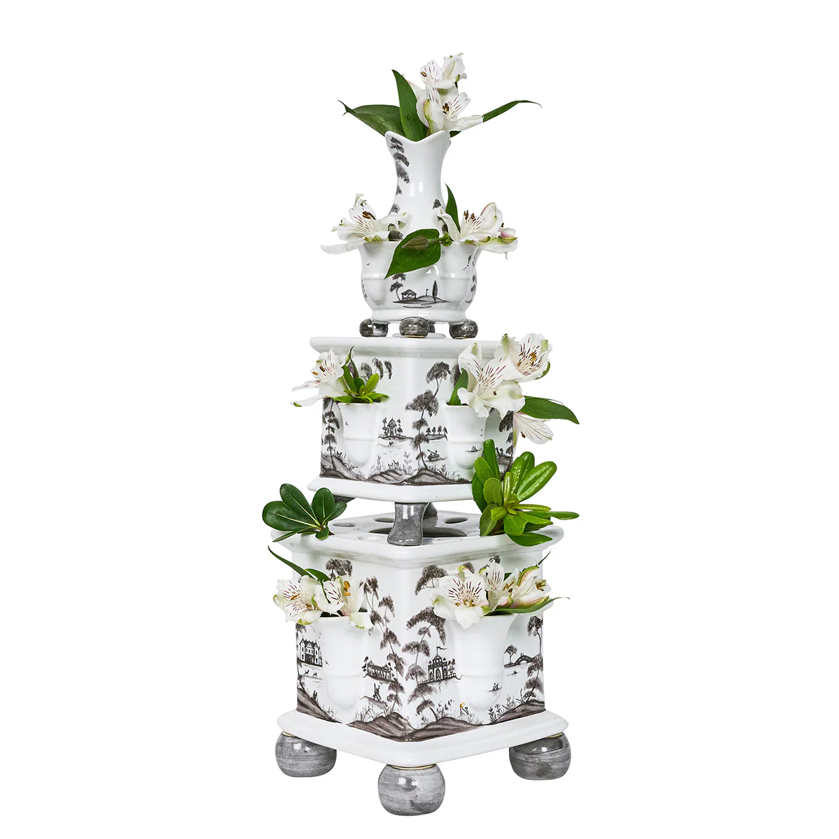 Country Estate Tulipiere Tower Set/3pc - Flint Grey - Image 2