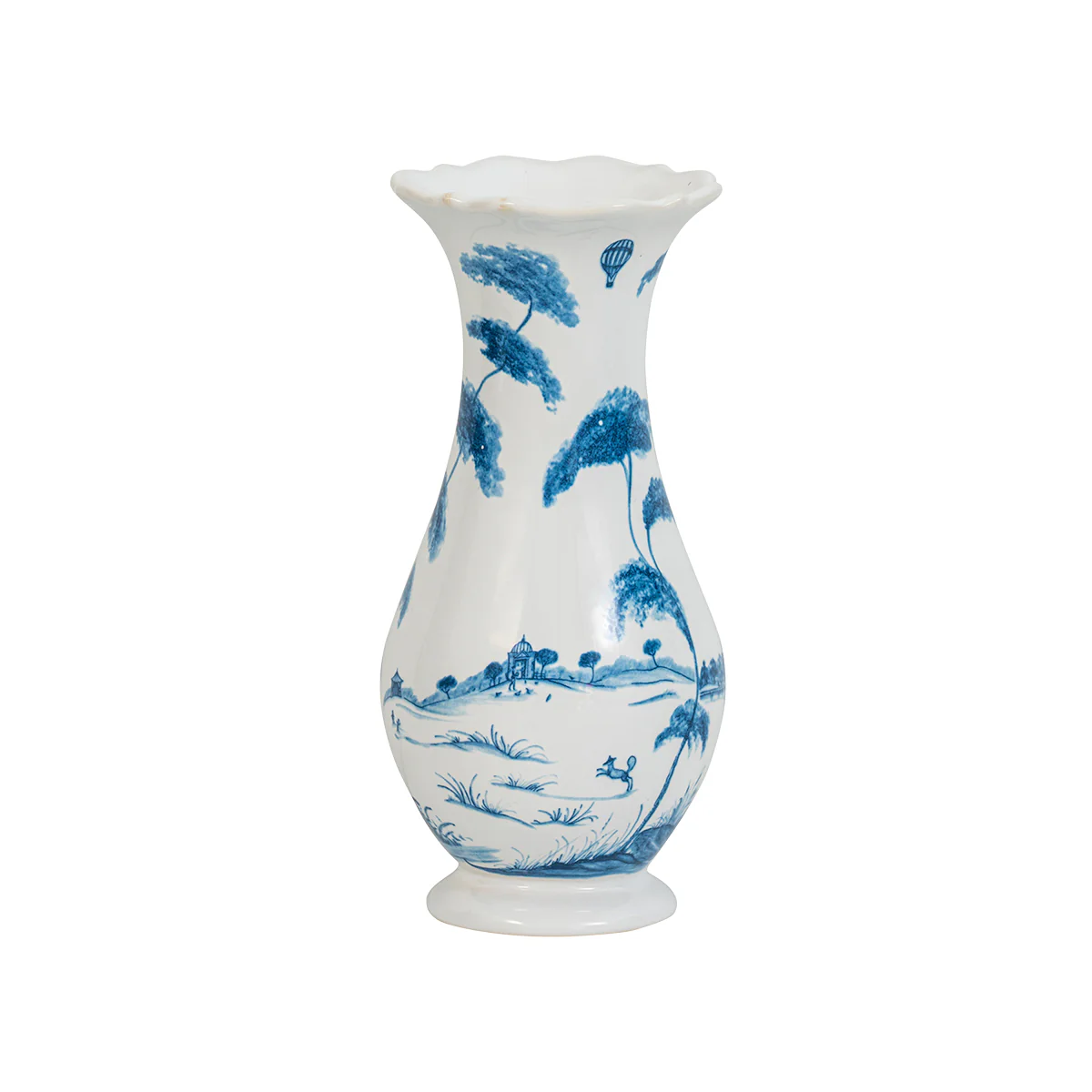 Country Estate 9" Vase - Delft Blue - Image 4