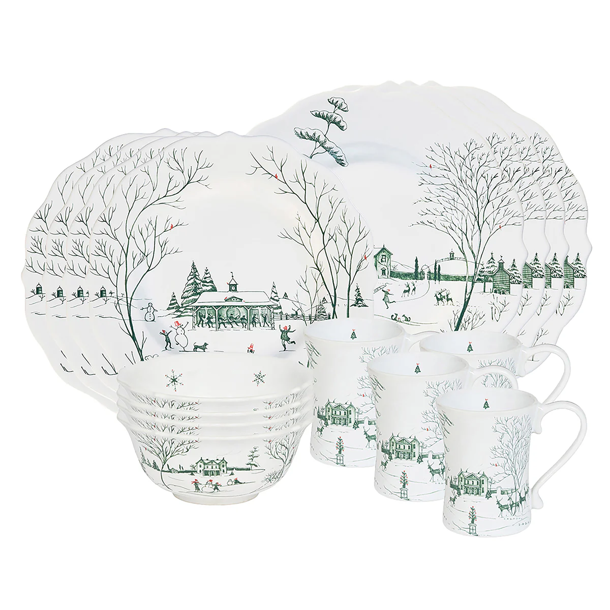 Country Estate Winter Frolic 16pc Place Setting