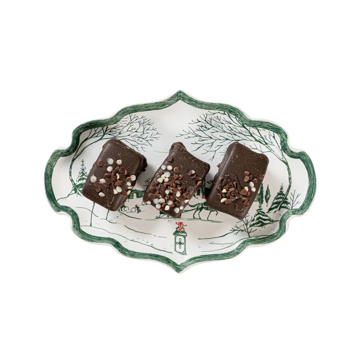 Country Estate Winter Frolic 7" Tray- Evergreen - Image 2