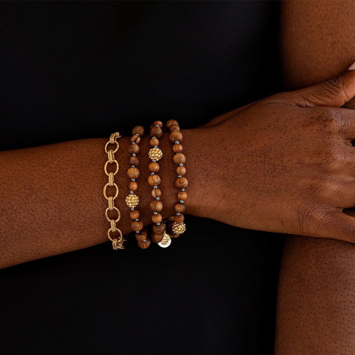 Earth Goddess Beads Bracelet - Teak - Image 2