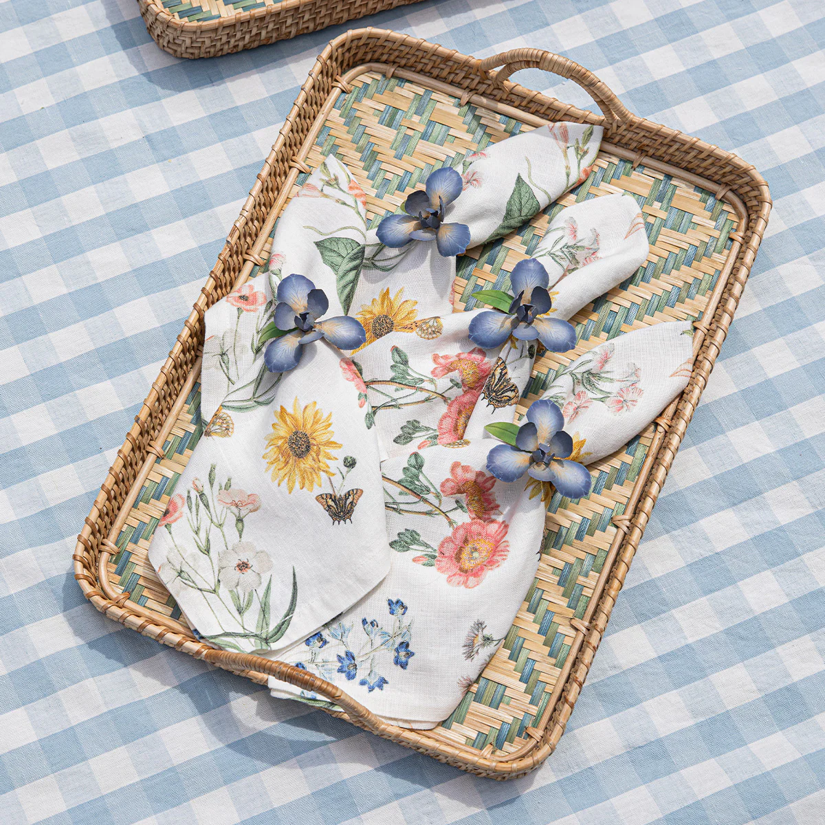 Floral Garden Napkin Set/4 - Multi - Image 6