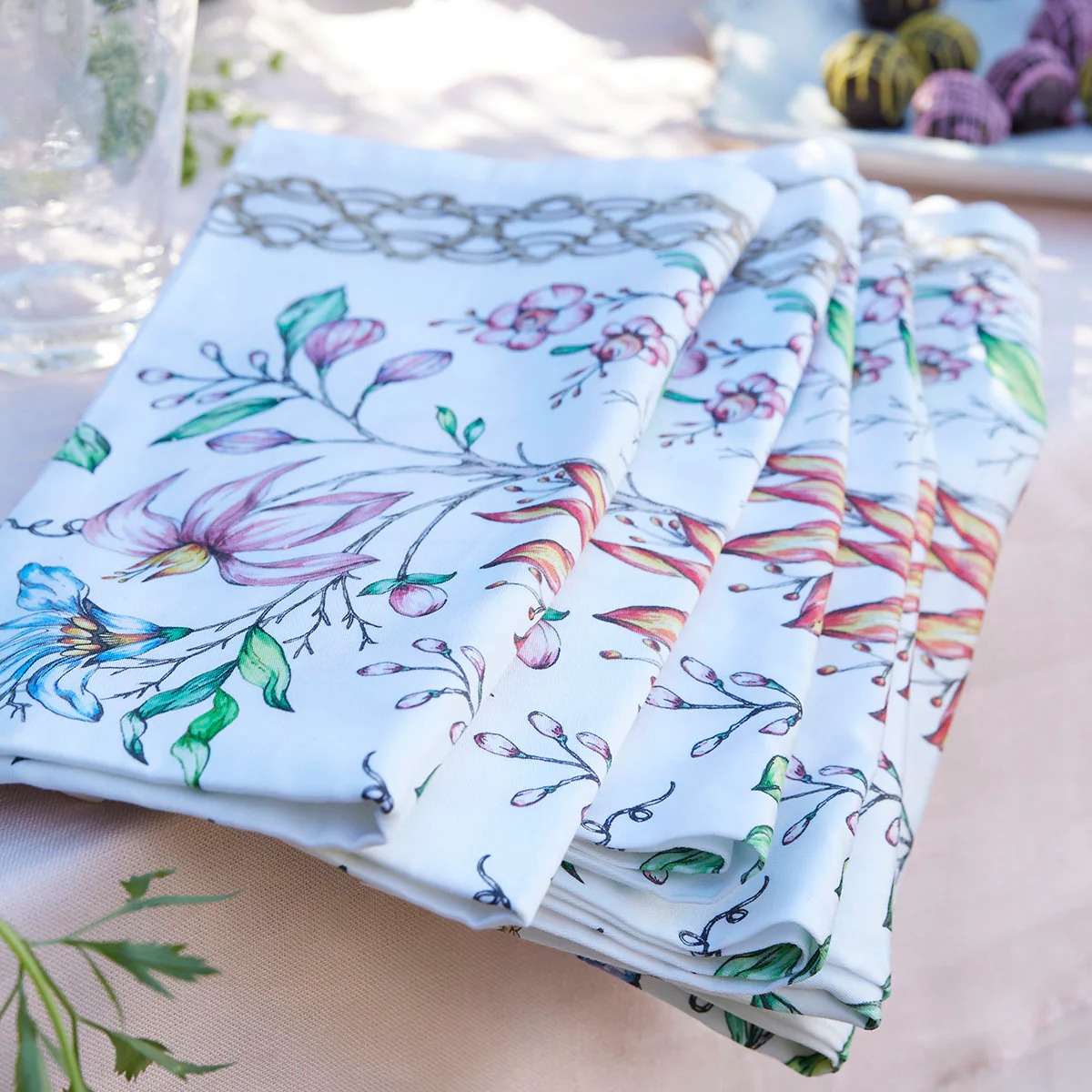 Floretta Napkin Set/4 - Multi - Image 4