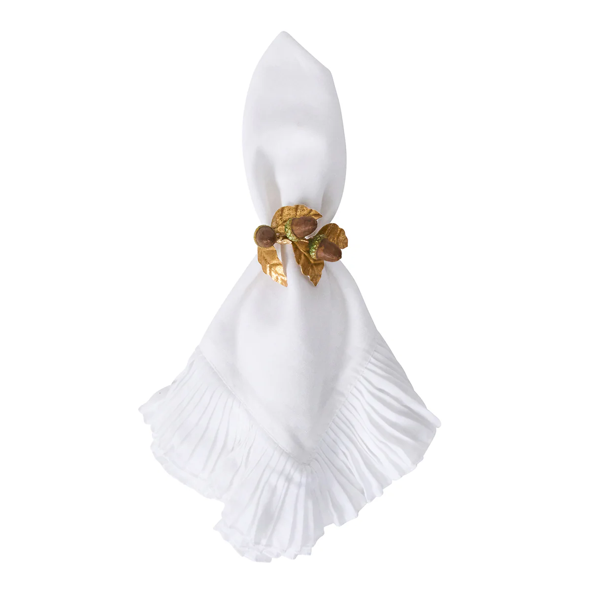 Forest Walk Acorn Napkin Ring Set/4 - Multi - Image 3