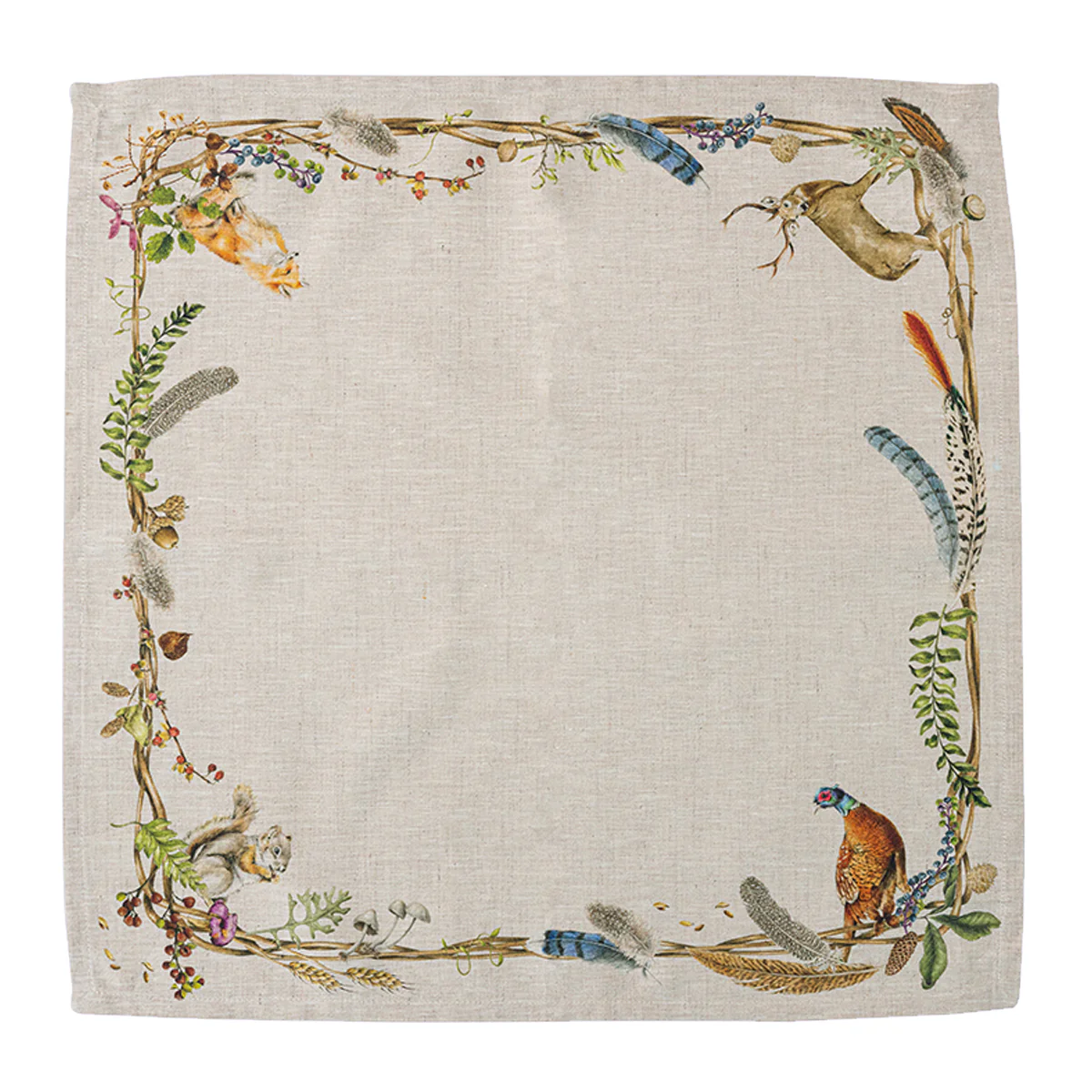 Forest Walk Animal Napkin Set/4 - Image 3