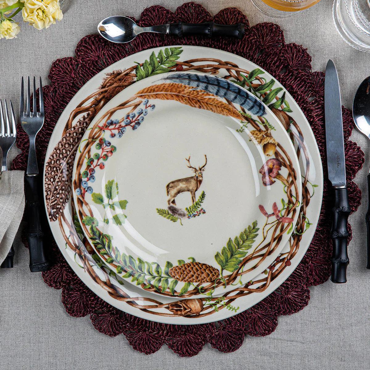 Forest Walk Dessert/Salad Plate Assorted Set/4 - Image 4