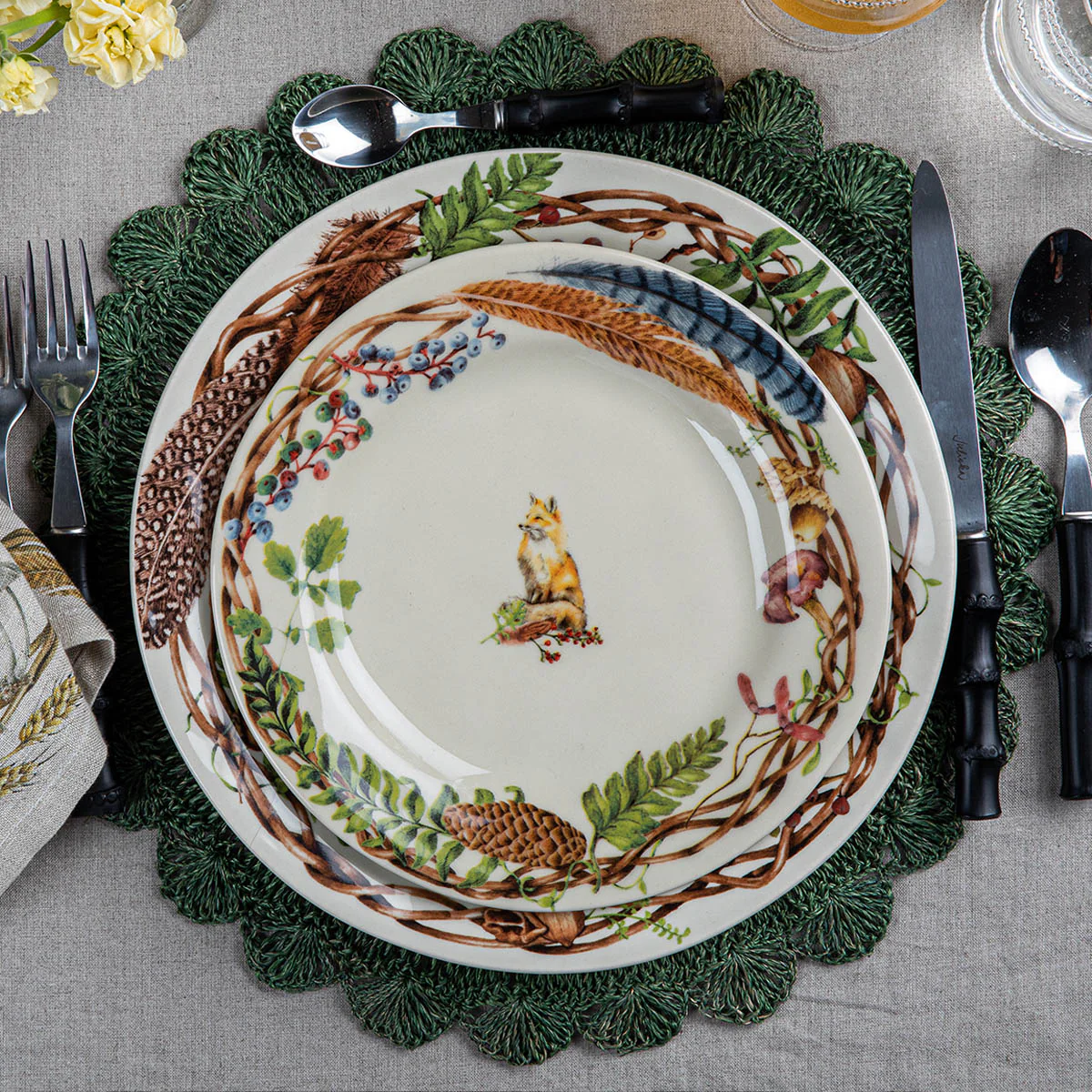 Forest Walk Dessert/Salad Plate Assorted Set/4 - Image 6