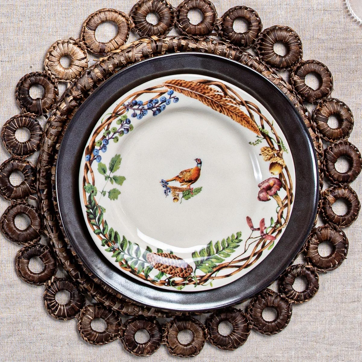 Forest Walk Dessert/Salad Plate Assorted Set/4 - Image 7