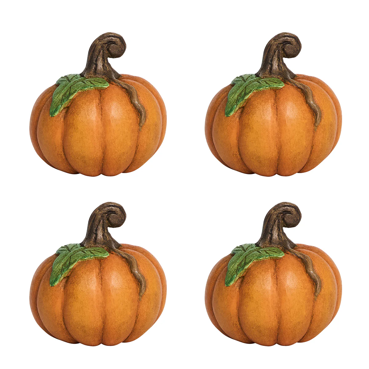 Forest Walk Pumpkin Place Card Holder, Set/4 - Multi