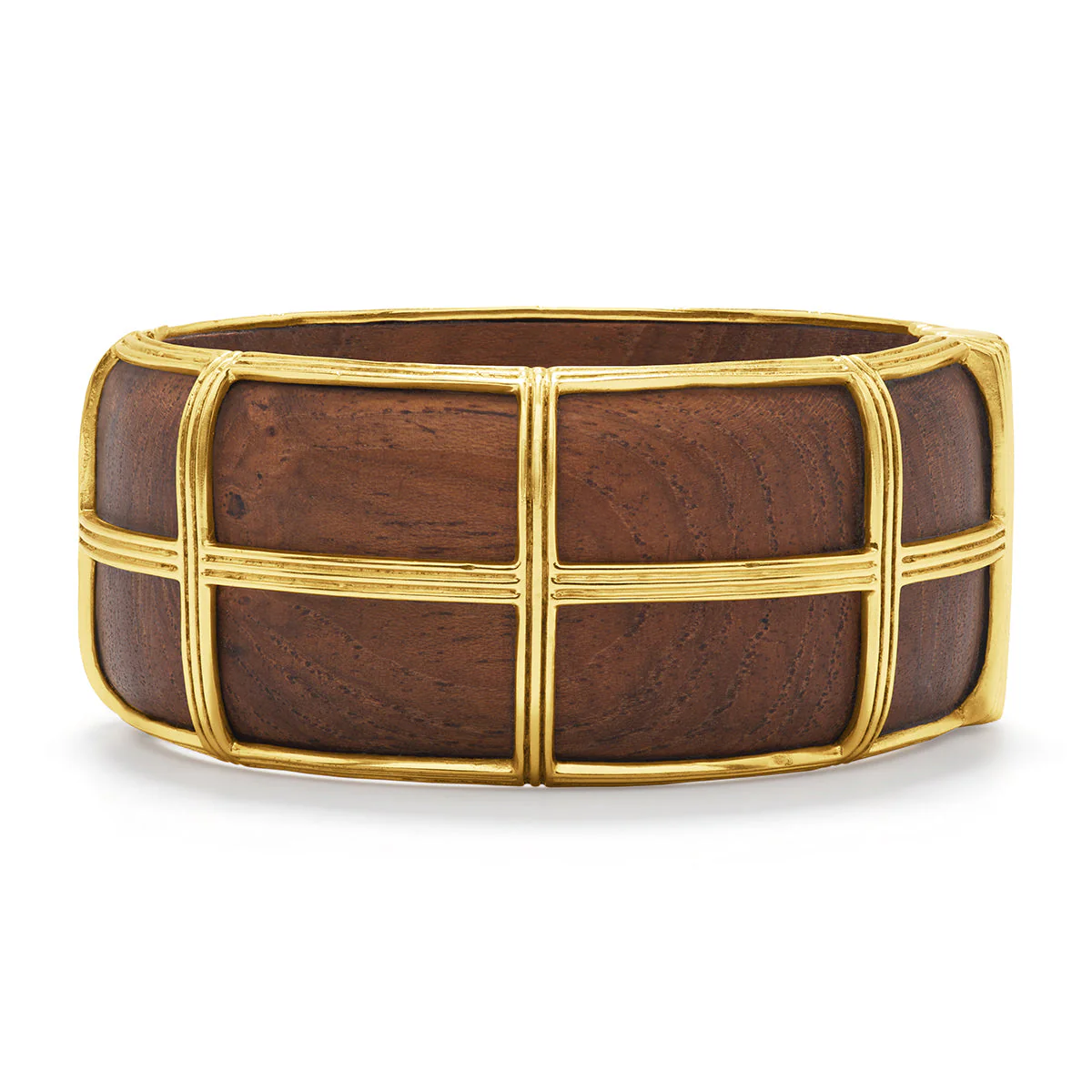 Gaia Grande Hinged Bangle - Teak - Image 6