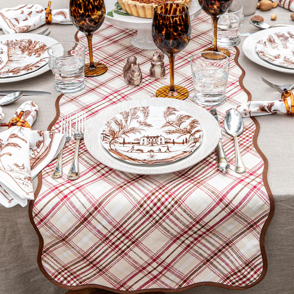 Harvest Tartan 18" x 90" Table Runner - Image 3