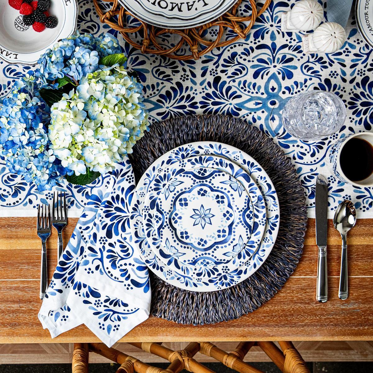 Iberian 18" x 90" Table Runner - Indigo - Image 5