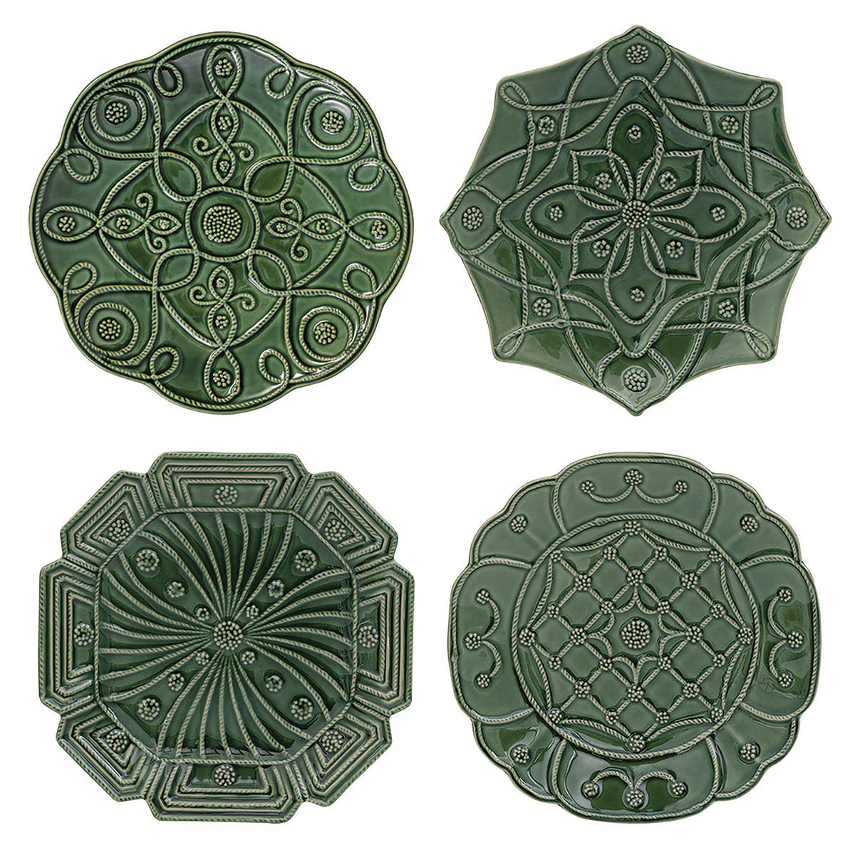 Jardins du Monde Dessert/Salad Plate Assorted Set/4 - Image 3