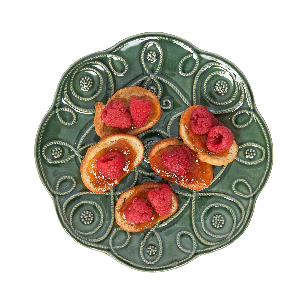 Jardins du Monde Dessert/Salad Plate Assorted Set/4 - Basil - Image 3