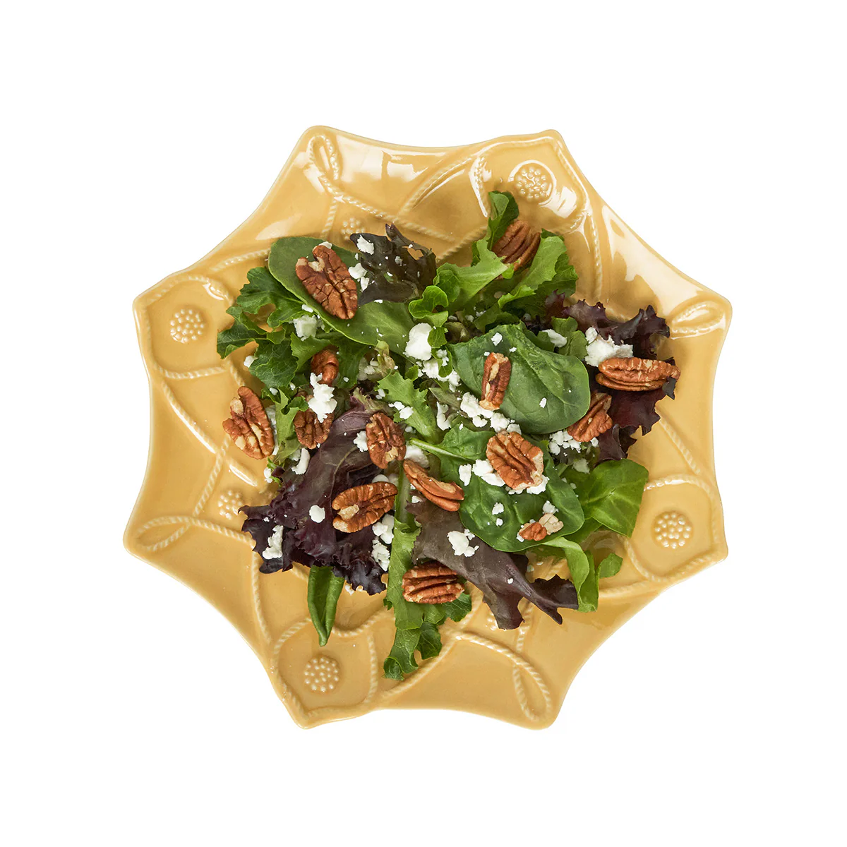 Jardins du Monde Dessert/Salad Plate Assorted Set /4 - Daffodil - Image 3