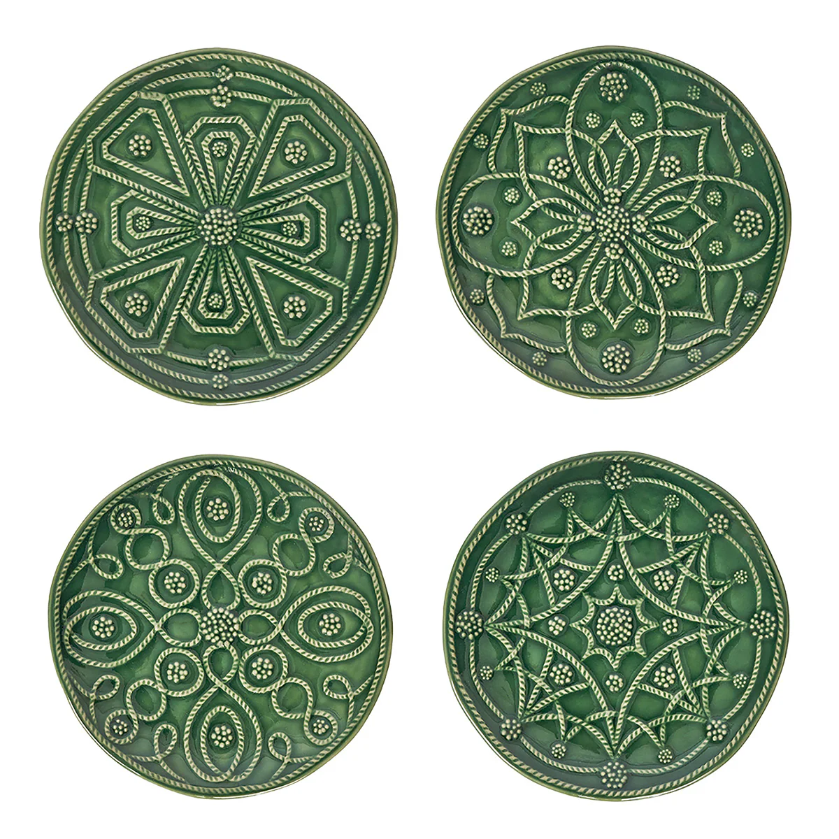 Jardins du Monde Side/Cocktail Plate Assorted Set/4 - Image 2