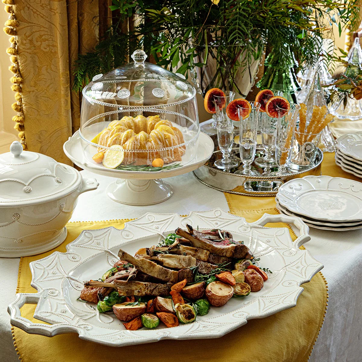 Jardins du Monde 25" Platter - Image 4