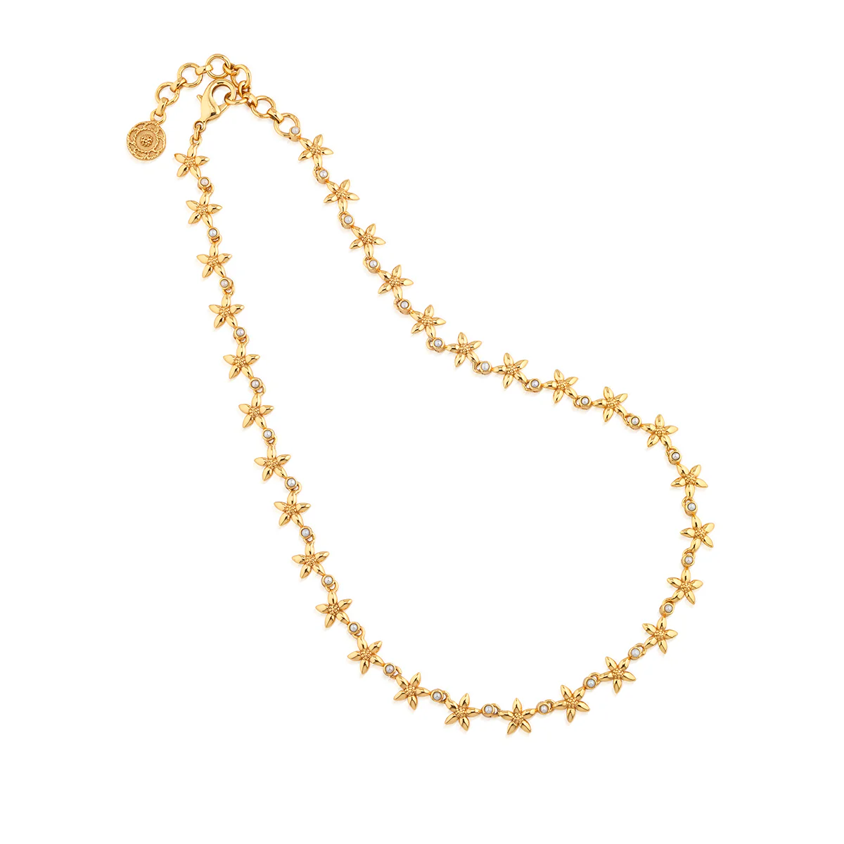 Jasmine Necklace, 16"+2" - Pearl White - Image 3