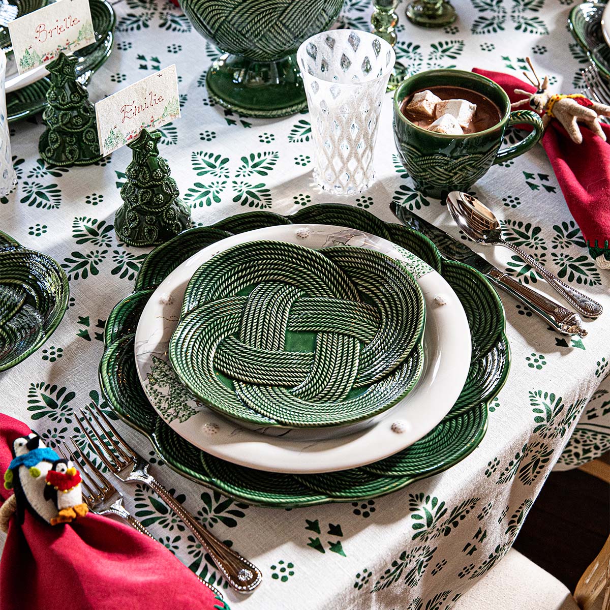 Le Panier Mystic Knot Dessert/Salad Plate - Basil - Image 5