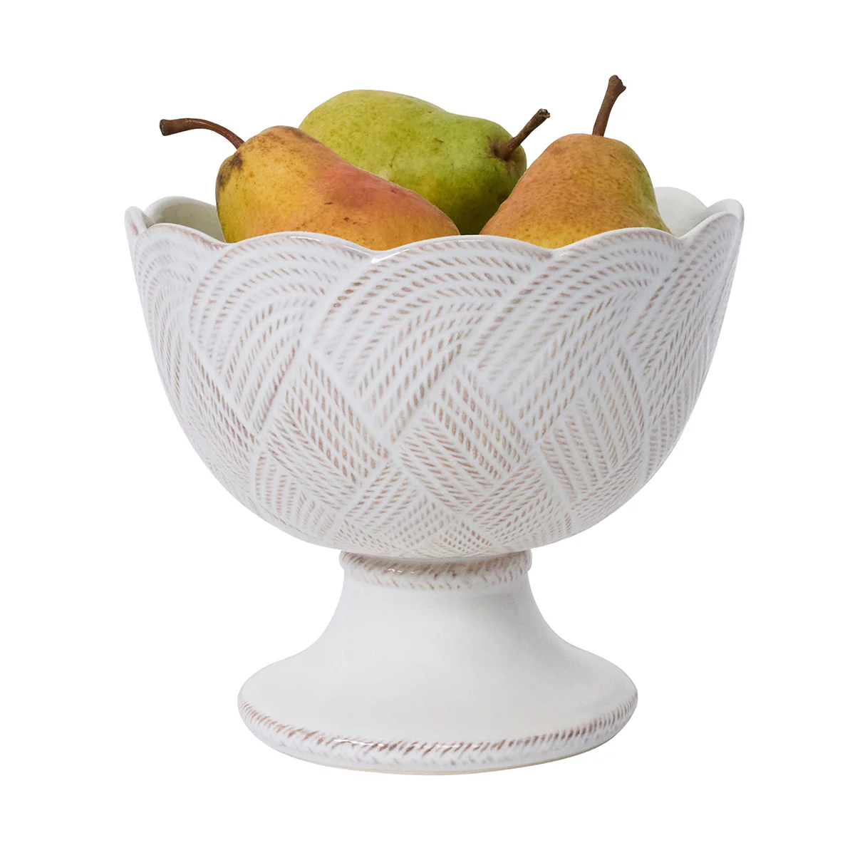 Le Panier Mystic Knot Footed Bowl - Whitewash - Image 2