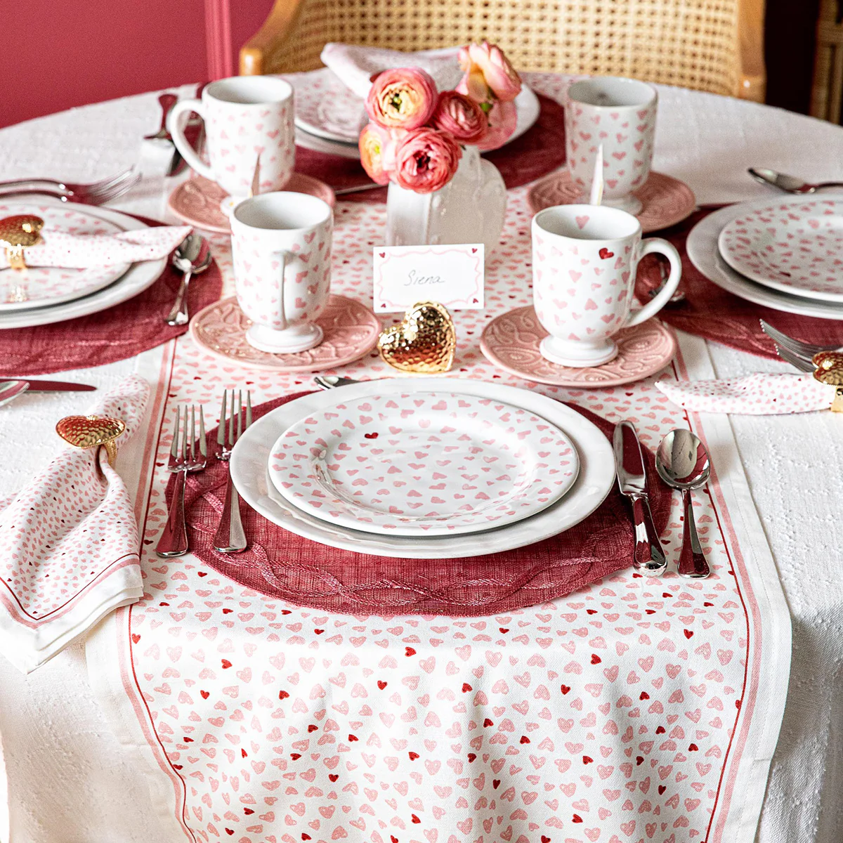 Love You More 18" x 90" Table Runner - Pink - Image 3