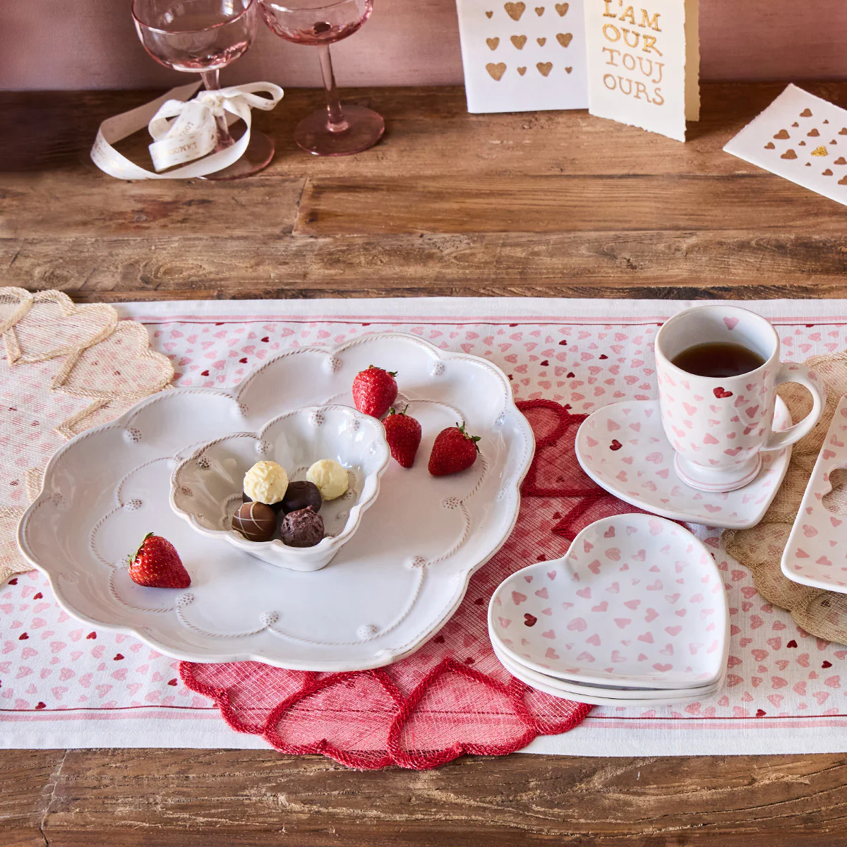 Love You More 7" Heart Tray - Pink - Image 5
