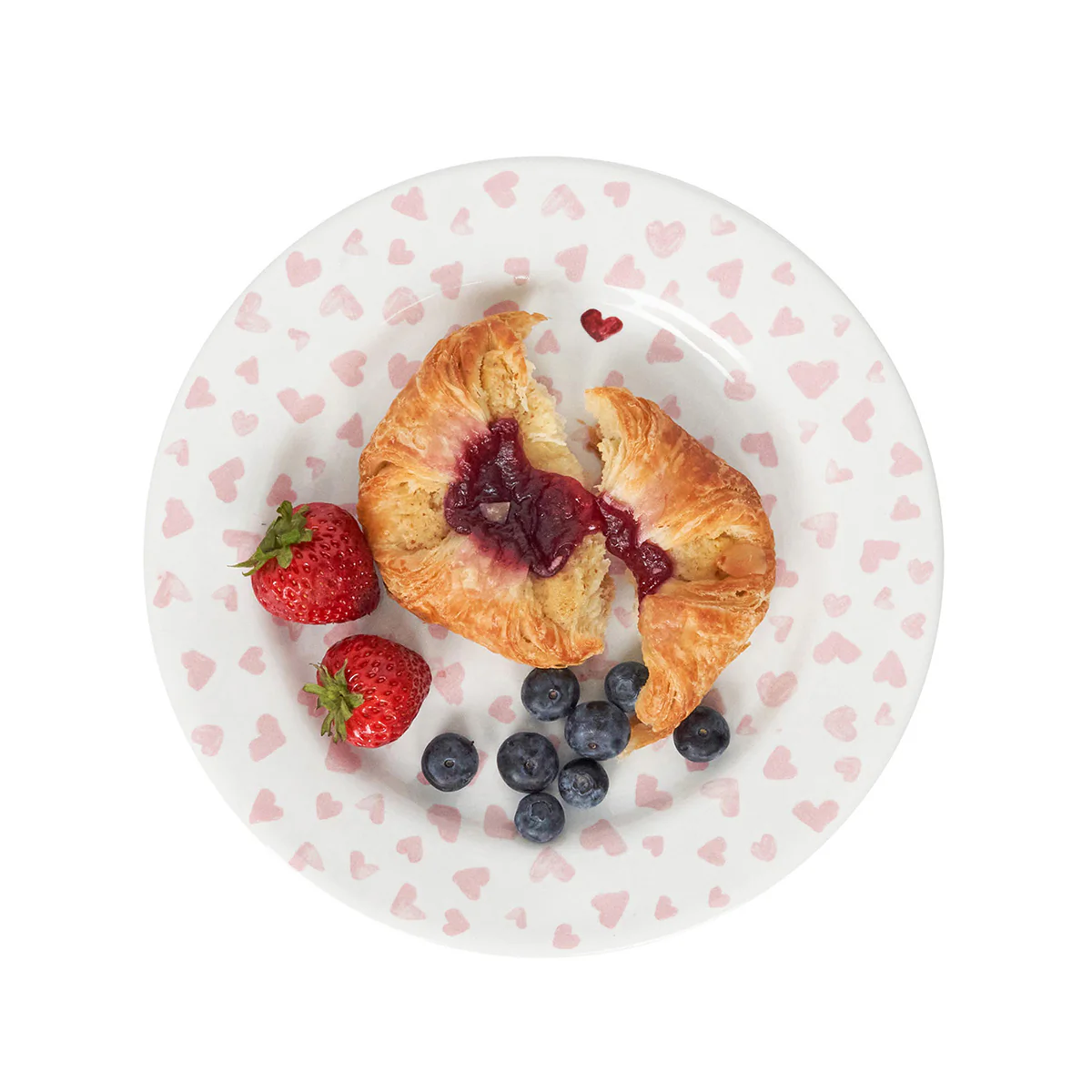 Love You More Dessert/Salad Plate Set/4 - Pink - Image 3