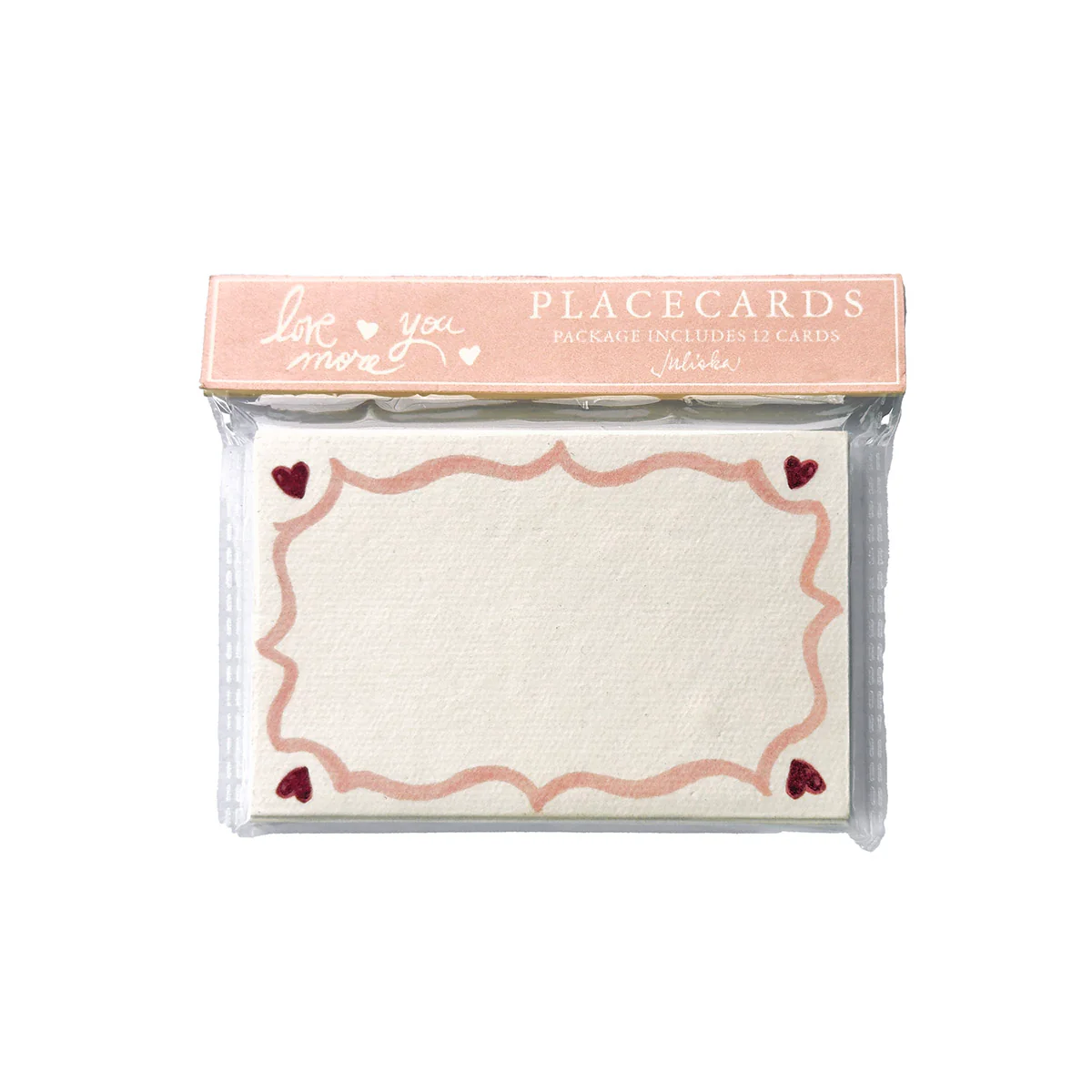 Love You More Place Card Set/12 - Pink - Image 2
