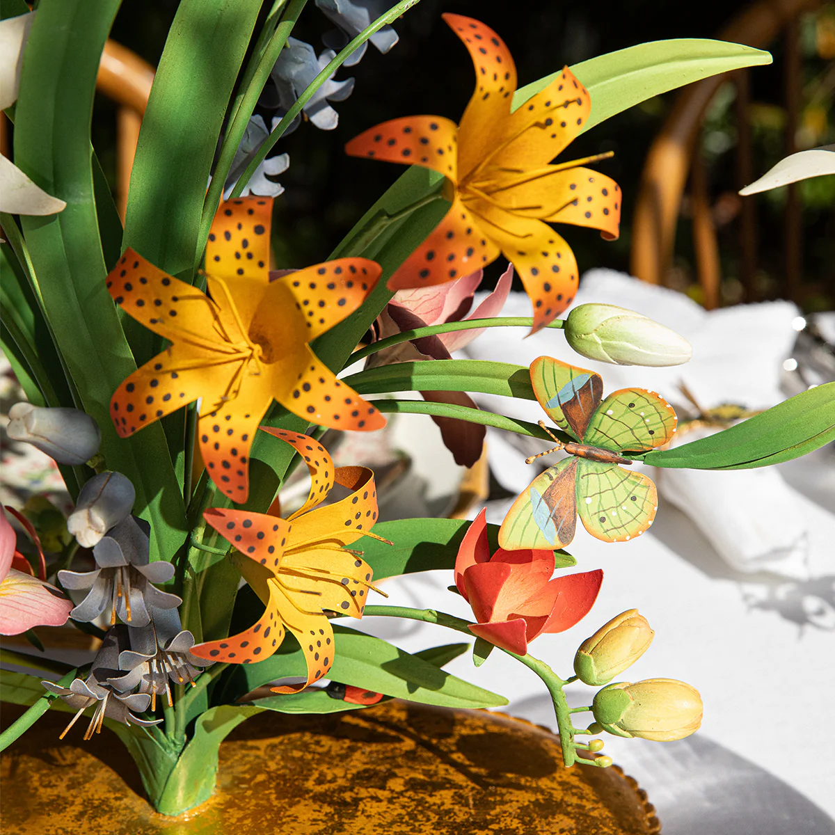 Meadow Walk 25" Bouquet Centerpiece Candelabra - Multi - Image 7