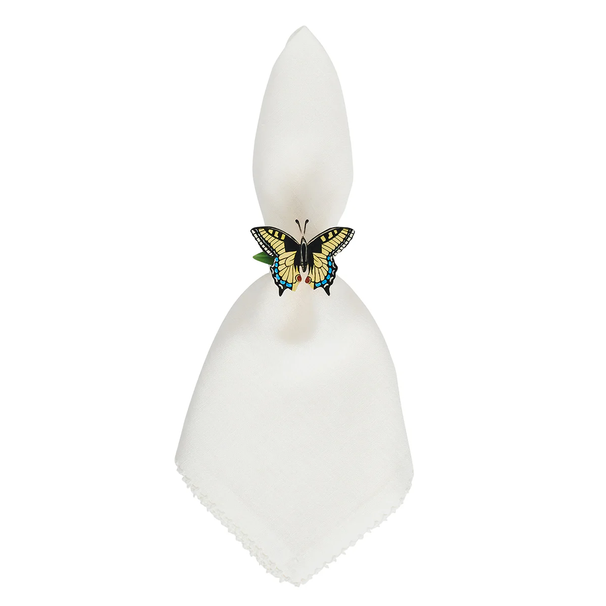 Meadow Walk Butterfly Napkin Ring Assorted Set/4 - Multi - Image 2