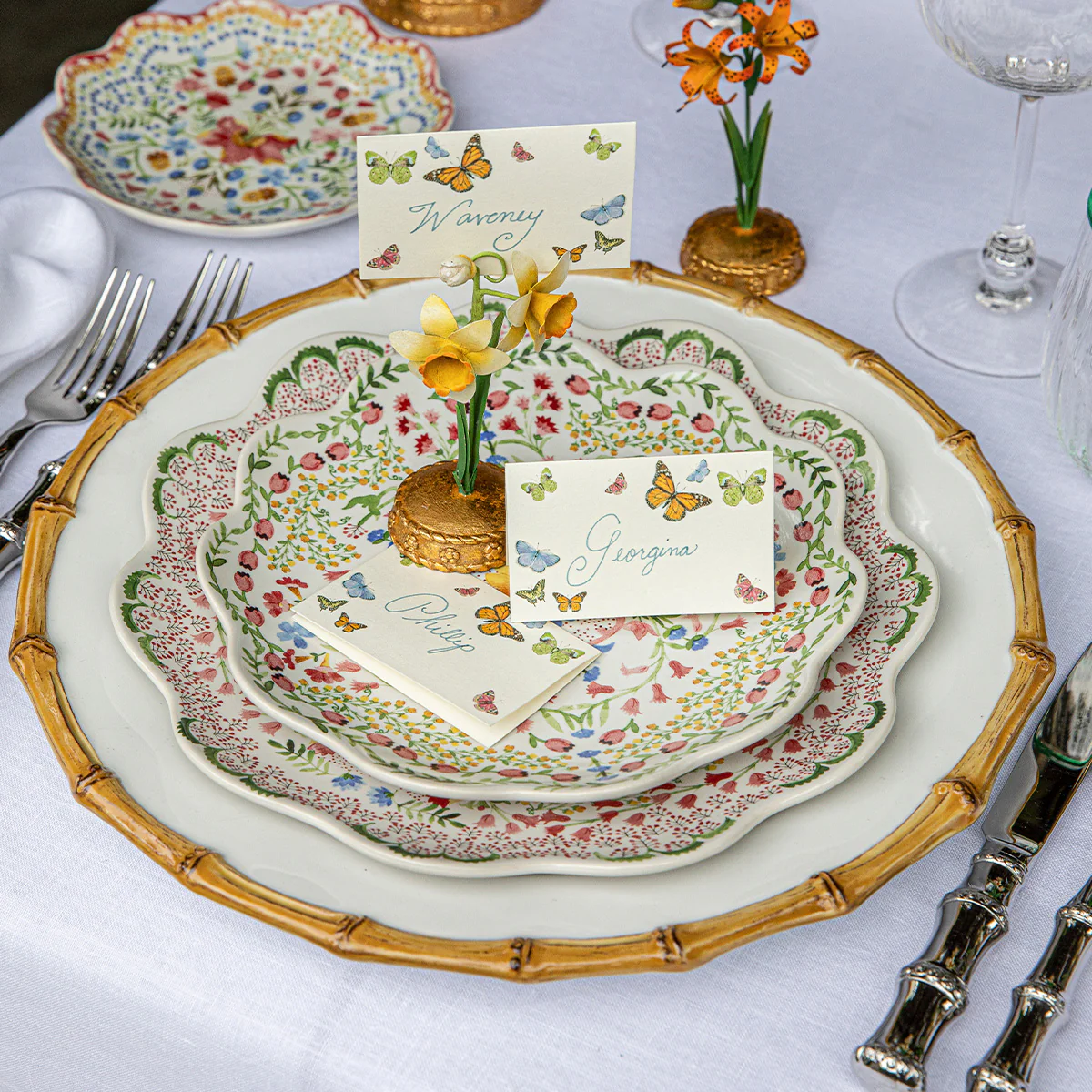 Meadow Walk Butterfly Place Card Set/12 - Multi - Image 5