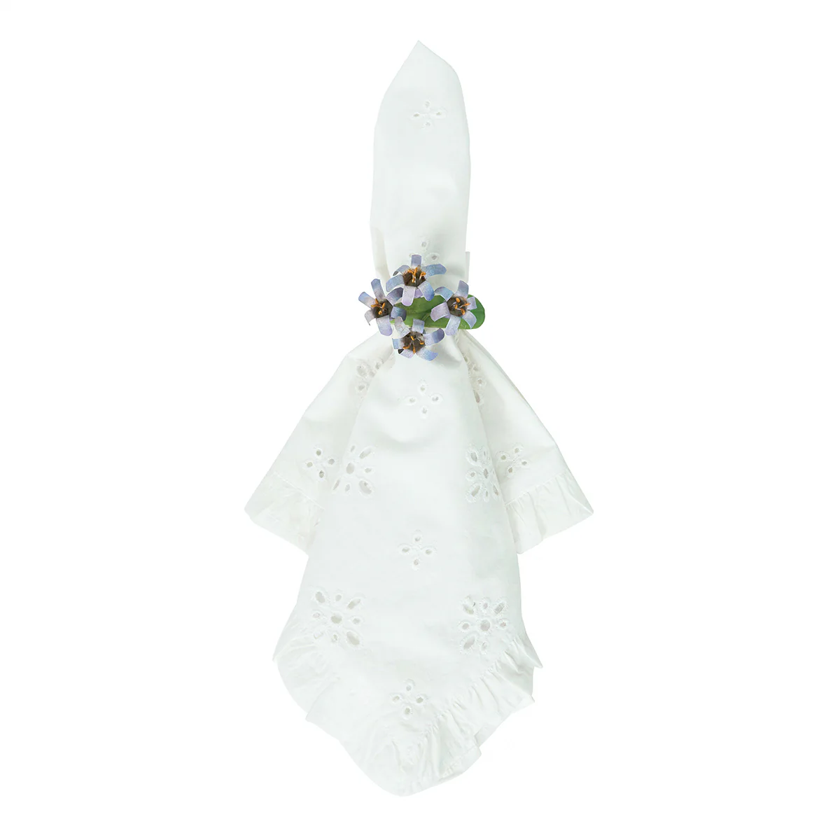 Meadow Walk Floral Napkin Ring Assorted Set/4 - Multi - Image 5