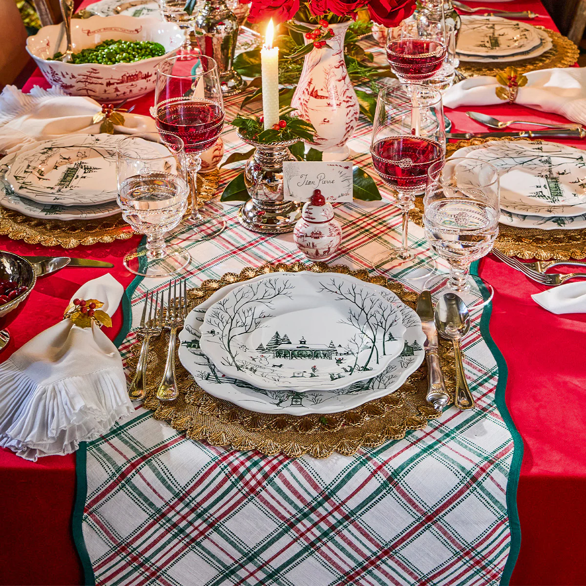 Merry Tartan 18" x 90" Table Runner - Image 3