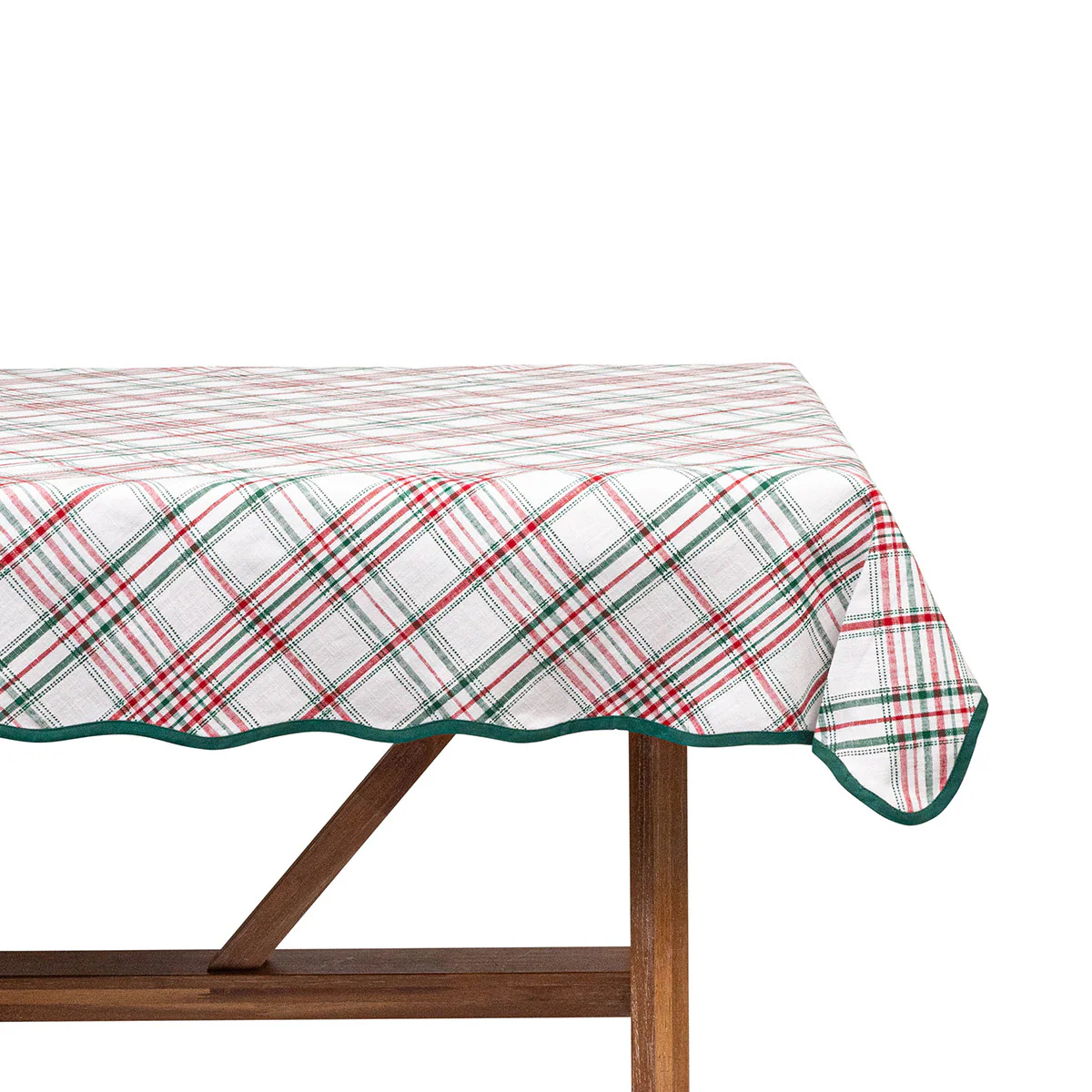 Merry Tartan 52" Square Tablecloth - Image 3
